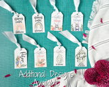 Floral Egg Easter Basket Gift Tag