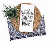 Cafe Mocha Tea Towel