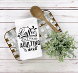 Little bit of coffee Whole lot of Jesus Tea Towel