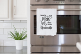 Pardon the Mess I suck as a Housewife Tea Towel